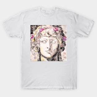 Dionysus Black and White Portrait T-Shirt